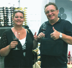 Helen RAJKO & Stefan HAGLUND p� bes�k i vinbaren hos MAX BORDEAUX, Bordeaux - France