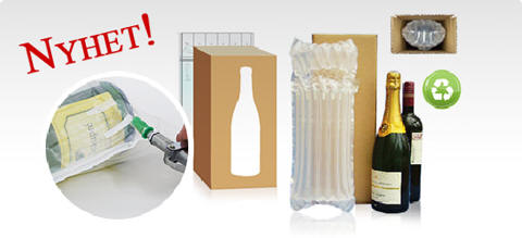Transportemballage f�r vinflaskor